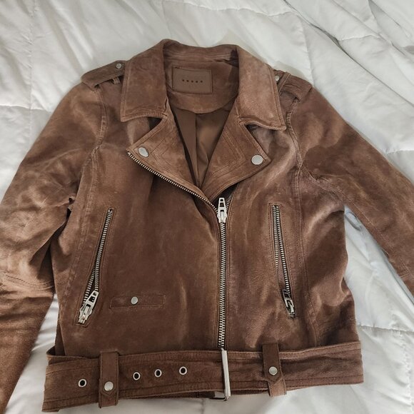 Blank NYC Jackets & Blazers - Blanknyc Suede Leather biker jacket